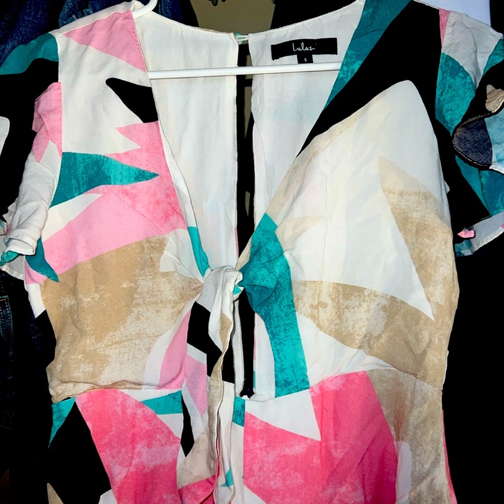 Lulus women’s multi colored romper